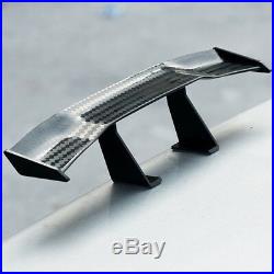 Universal Mini Spoiler Auto Car Tail Decoration Spoiler Wing Carbon Fiber Black