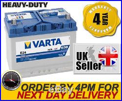Varta E24 Heavy Duty High Performance 069 / 072 12V 70Ah Car Battery 4 Yr Wnty