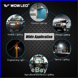 WOWLED 2 X 7 36W CREE LED Work Light Offroad Spotlight Truck SUV Boat ATV 4X4