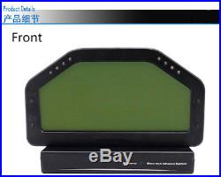 Waterproof LCD Screen Dash Race Display Gauge Sensor Kit Dashboard Rally Gauge