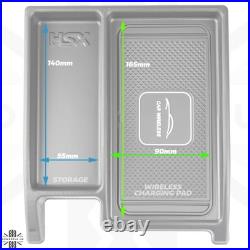 Wireless phone charging tray for Range Rover Sport L494 dash storage USB Fast QI