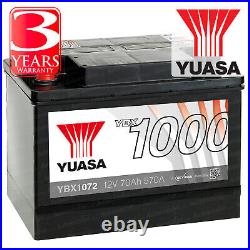 Yuasa Car Battery Calcium 600CCA 72Ah T1 For Land Rover Defender 90 2.5 200 Tdi